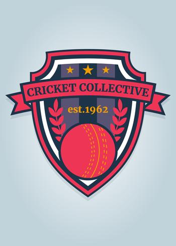 Funky Cricket Logo Vecteur