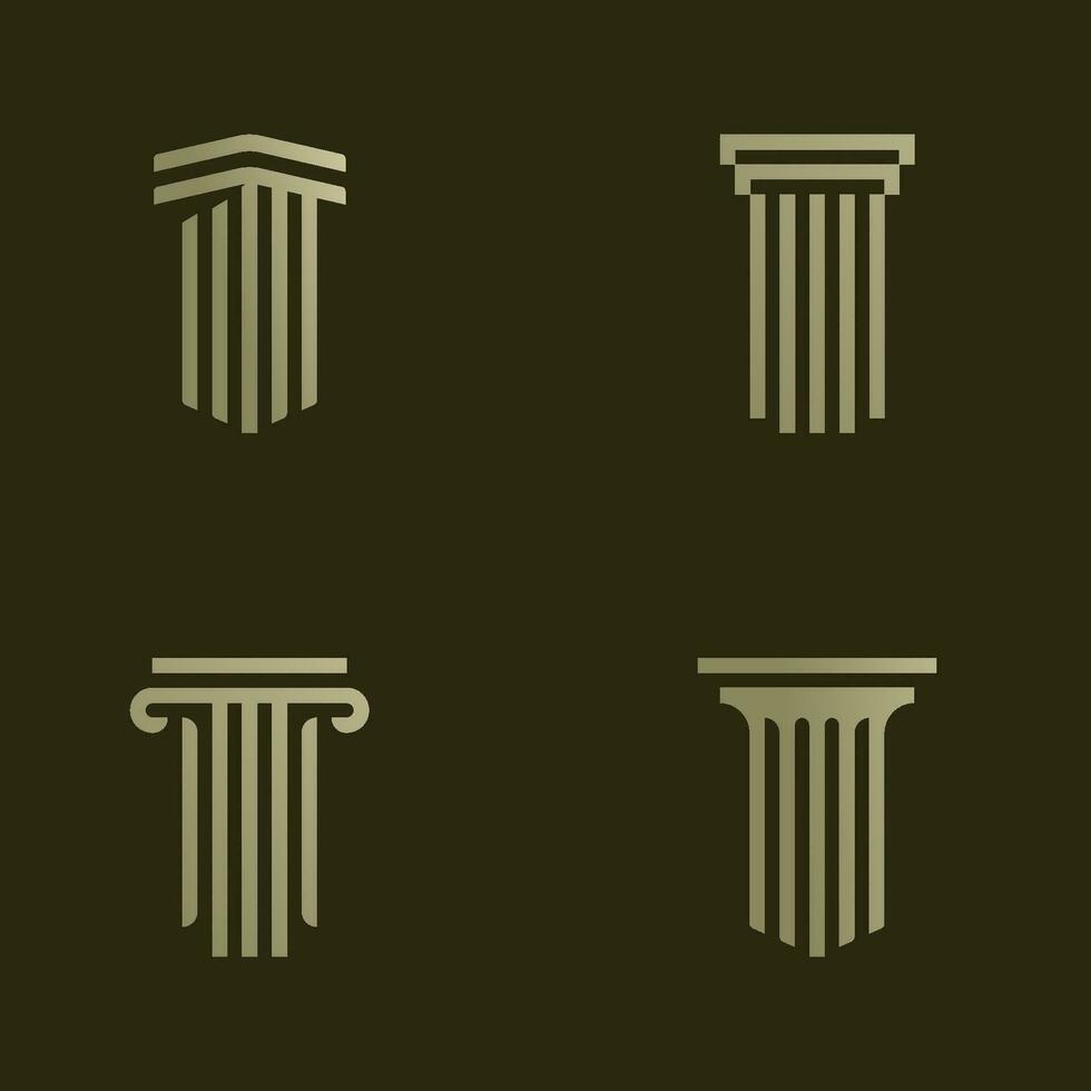 pilier logo vecteur conception modèle