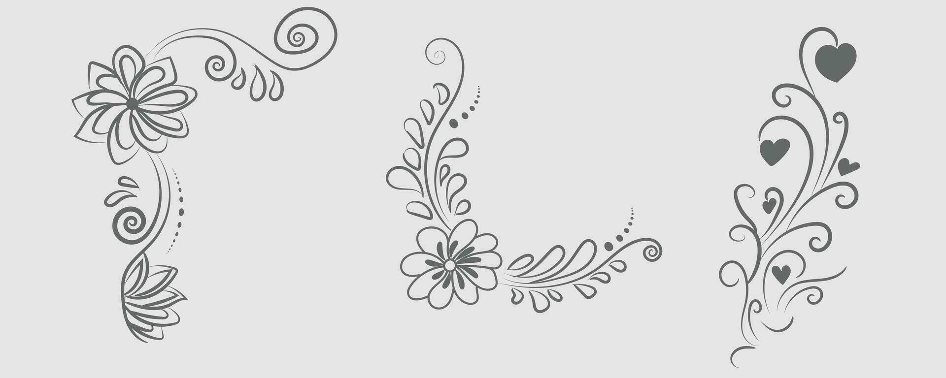 gratuit vecteur graphique ligne art conception de fleur illustration pour coloration page conception