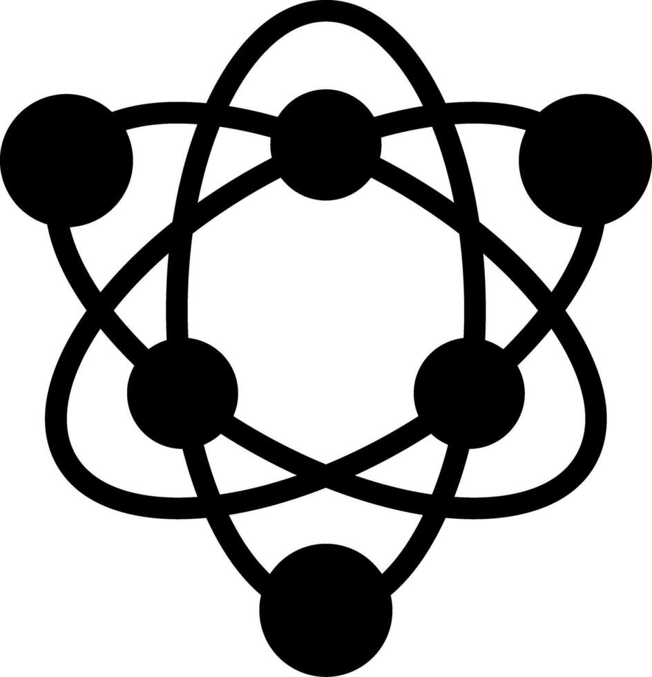 conception d'icône créative atome vecteur