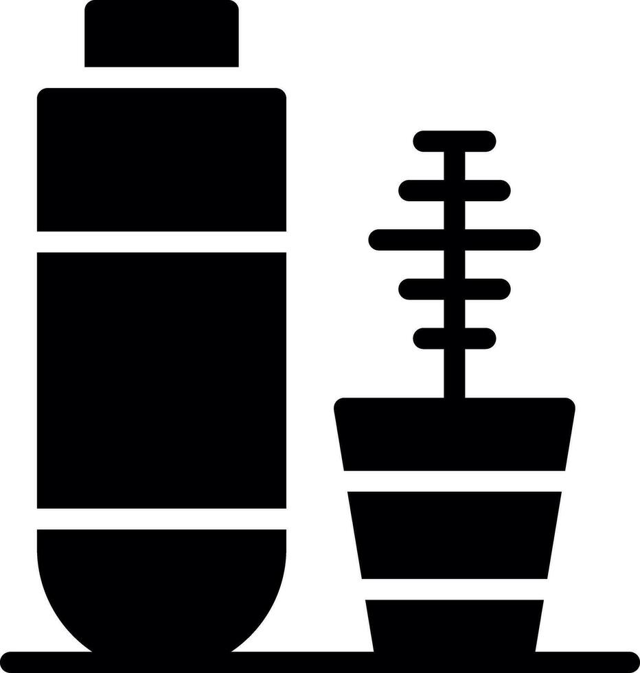 conception d'icône créative mascara vecteur