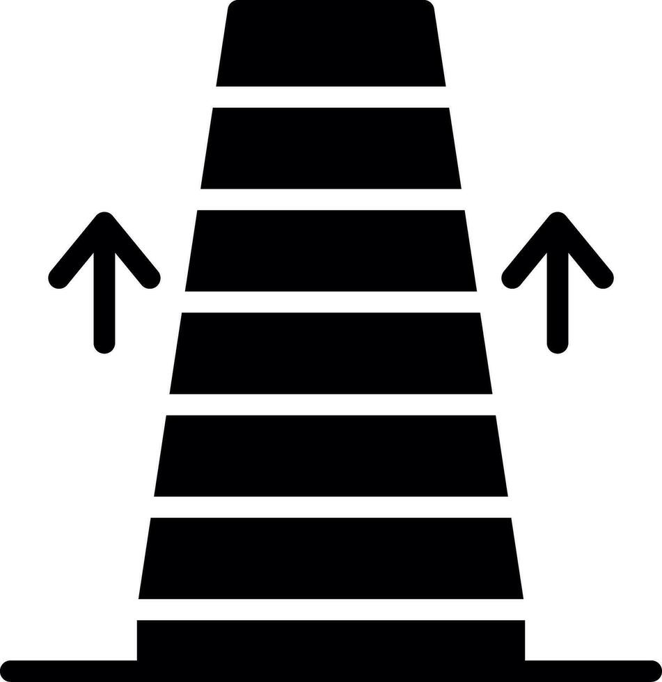 conception d'icône créative d'escalator vecteur