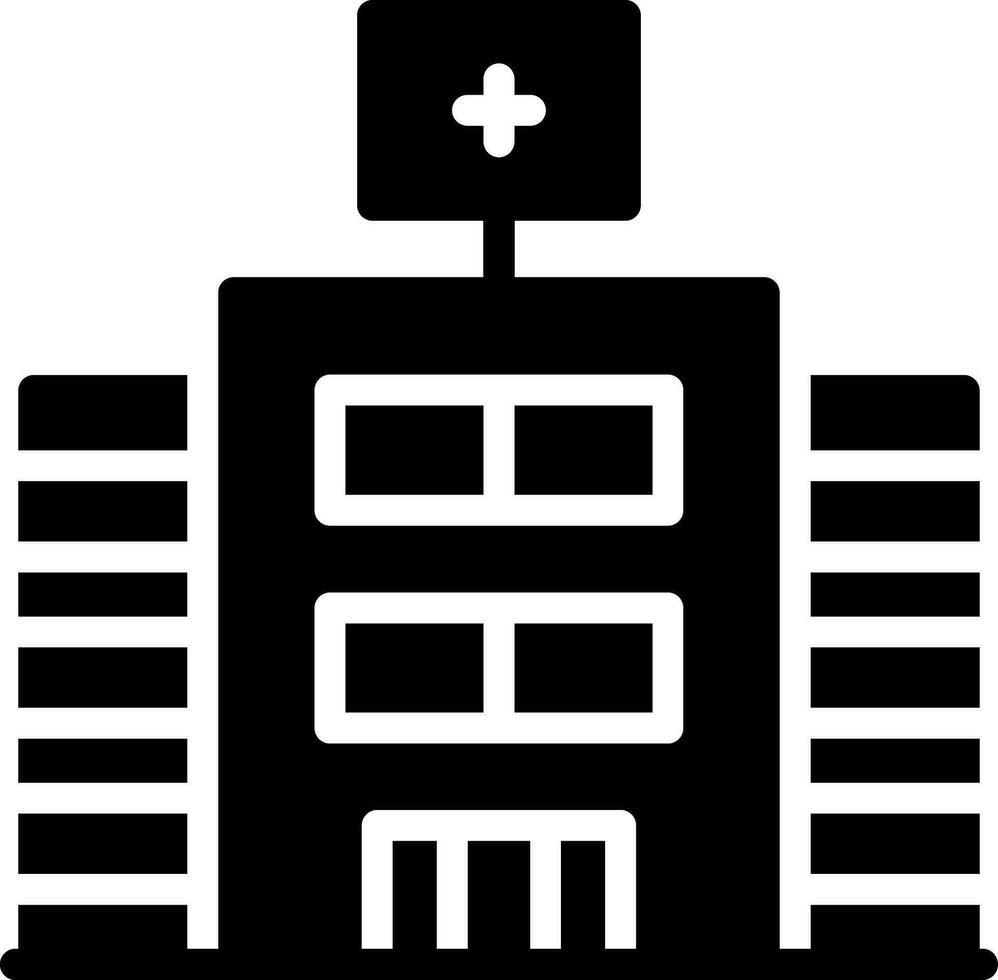 conception d'icône créative d'hôpital vecteur