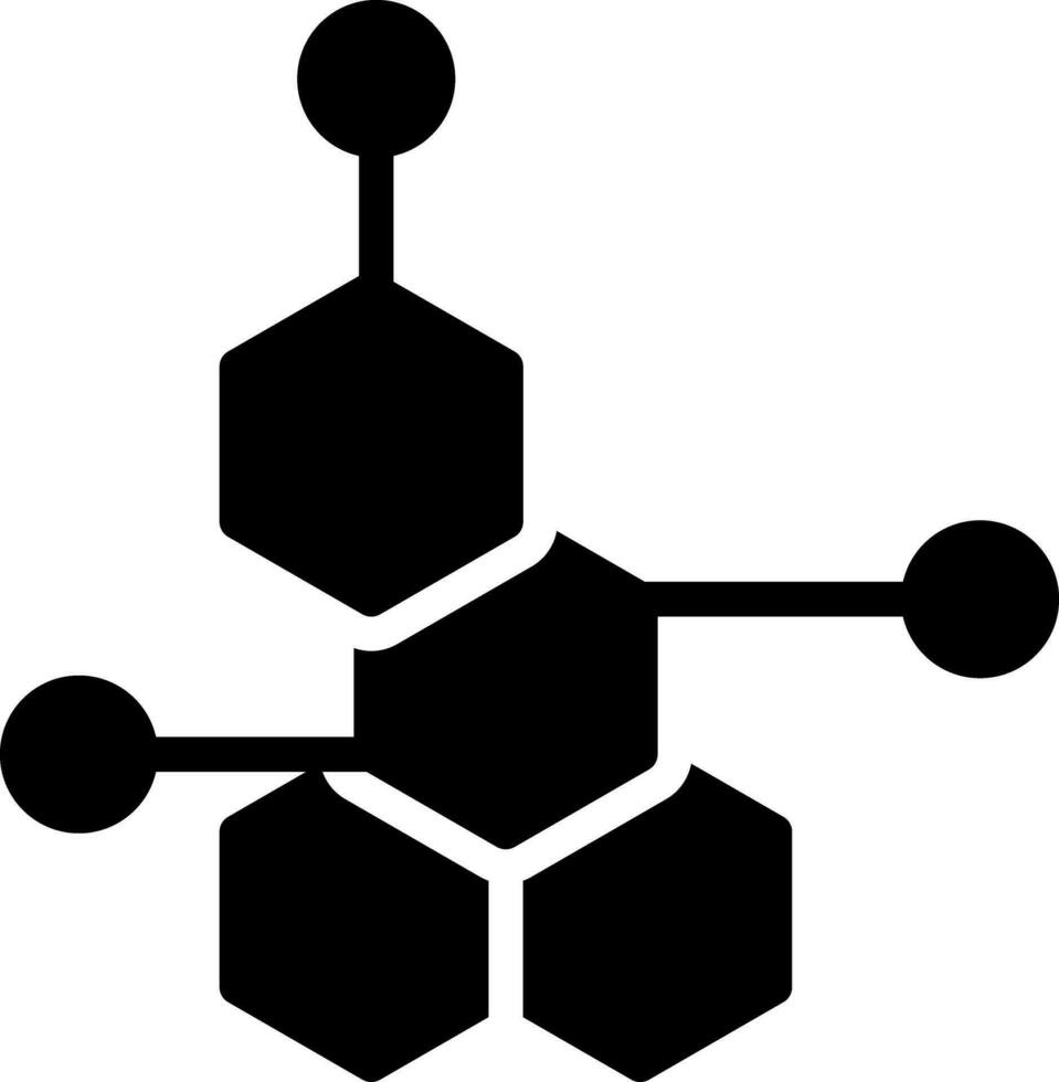 conception d'icône créative de molécule vecteur