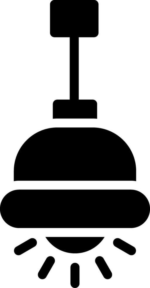 conception d'icône créative de lampe suspendue vecteur