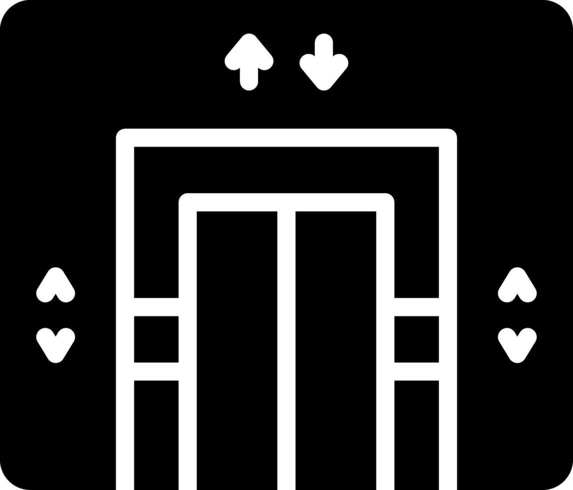 conception d'icône créative d'ascenseur vecteur