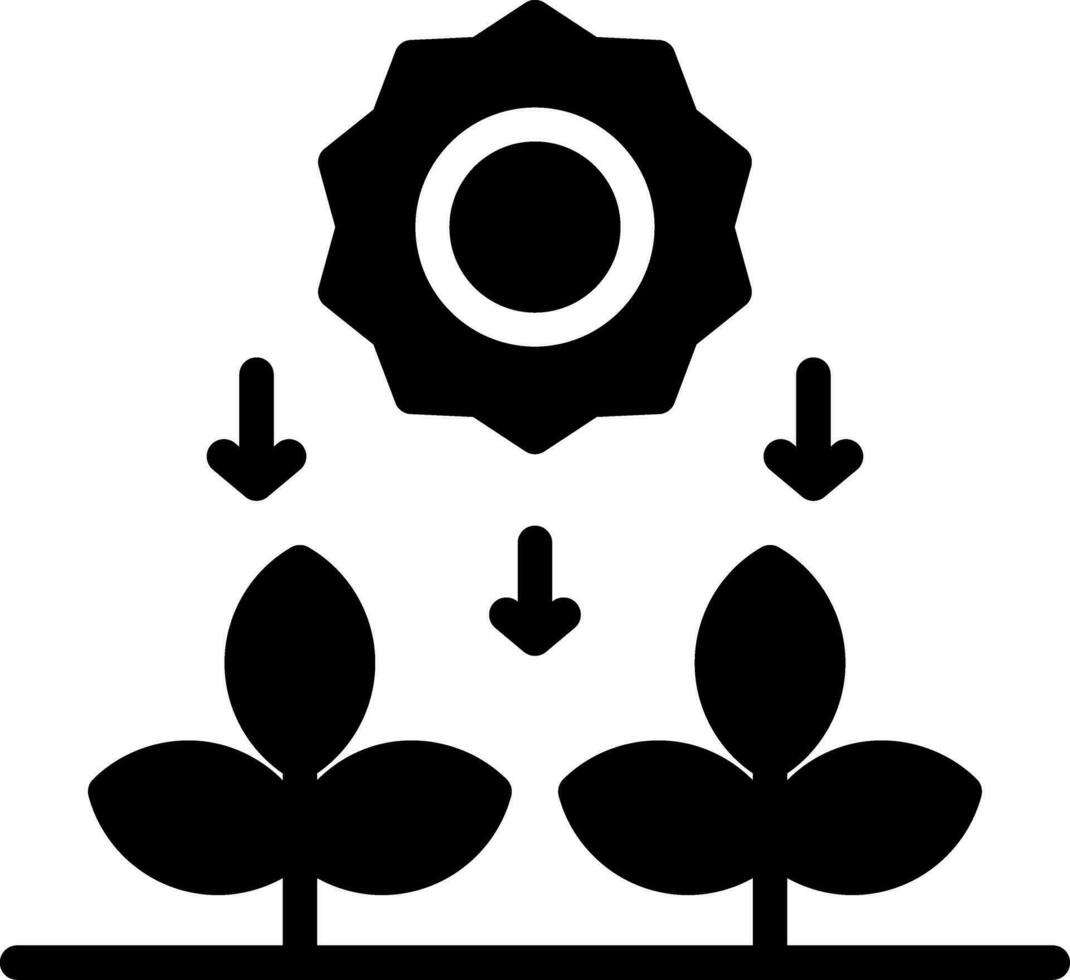 conception d'icône créative de photosynthèse vecteur