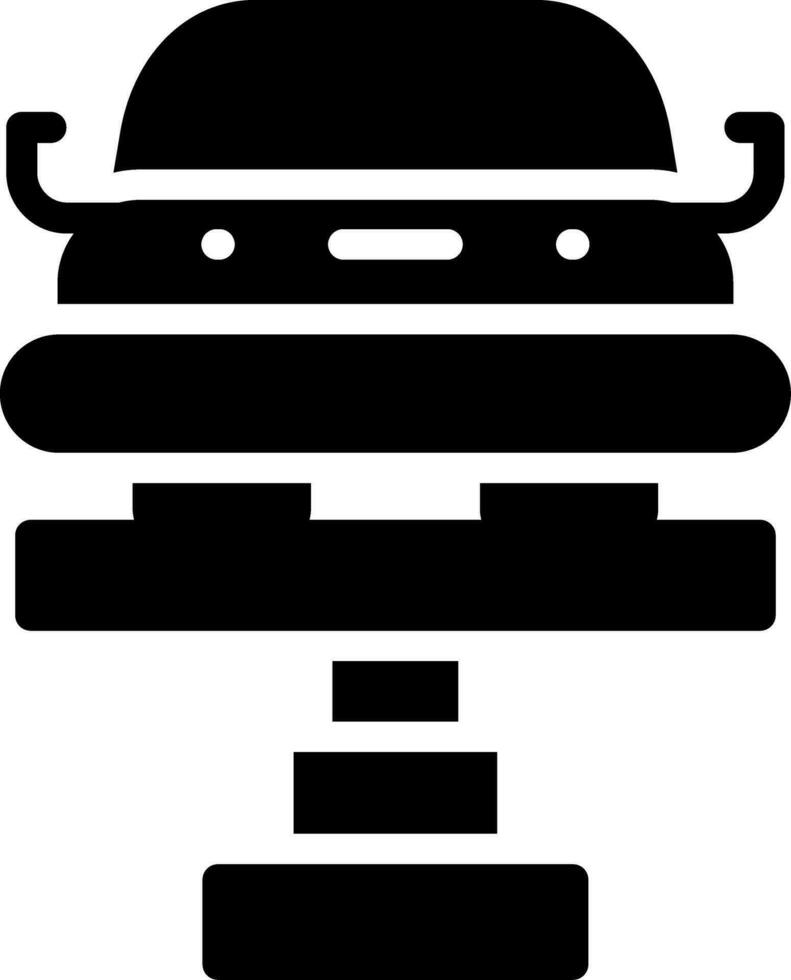 conception d'icône créative de levage de voiture vecteur