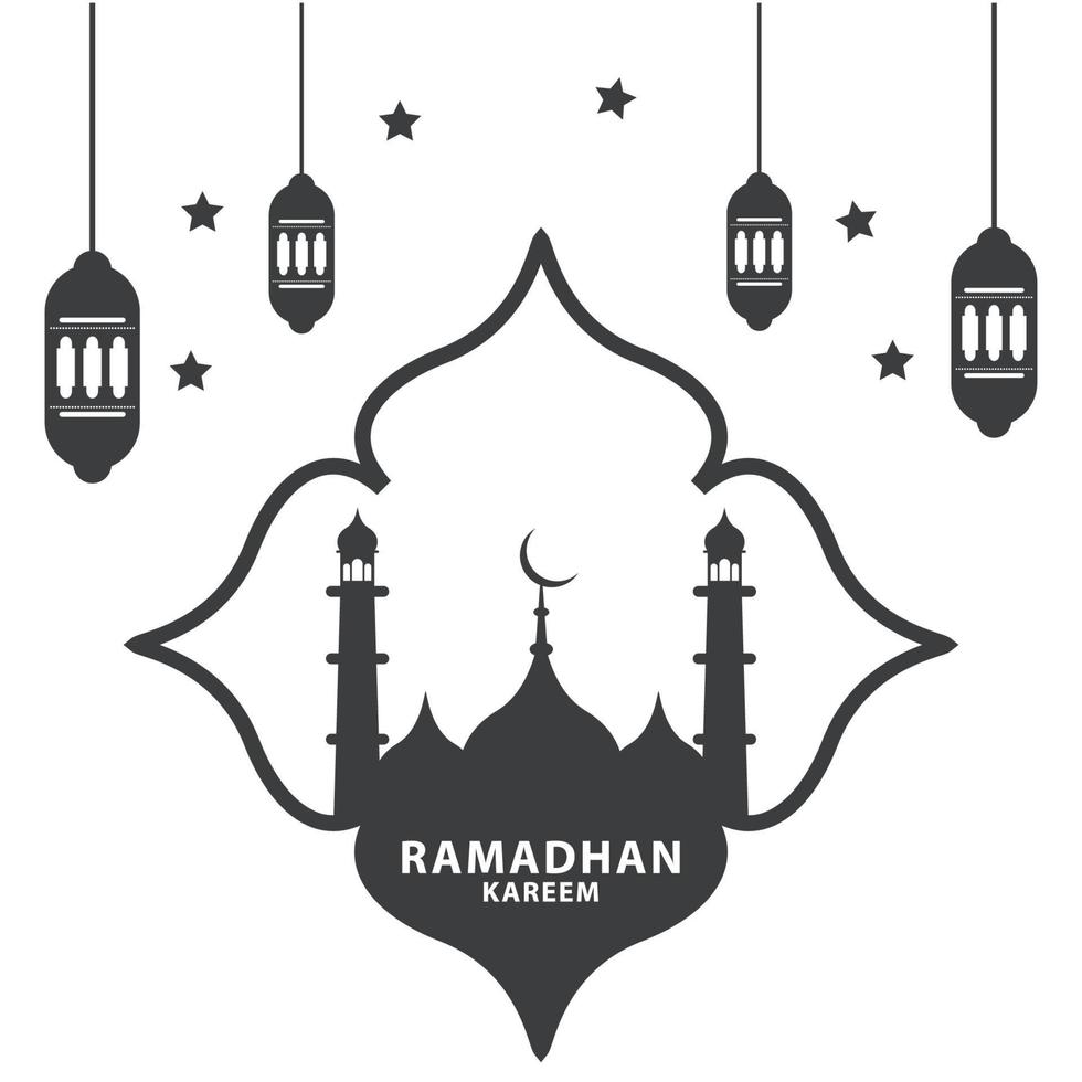 vecteur gratuit de conception de voeux de festival musulman ramadan kareem