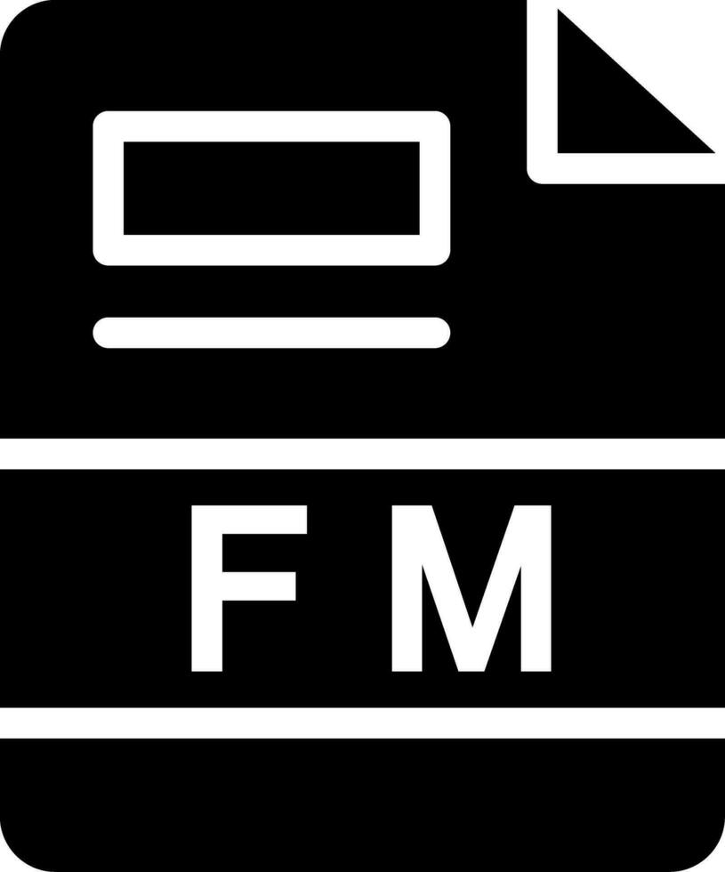 fm Créatif icône conception vecteur