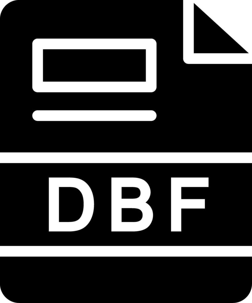 dbf Créatif icône conception vecteur