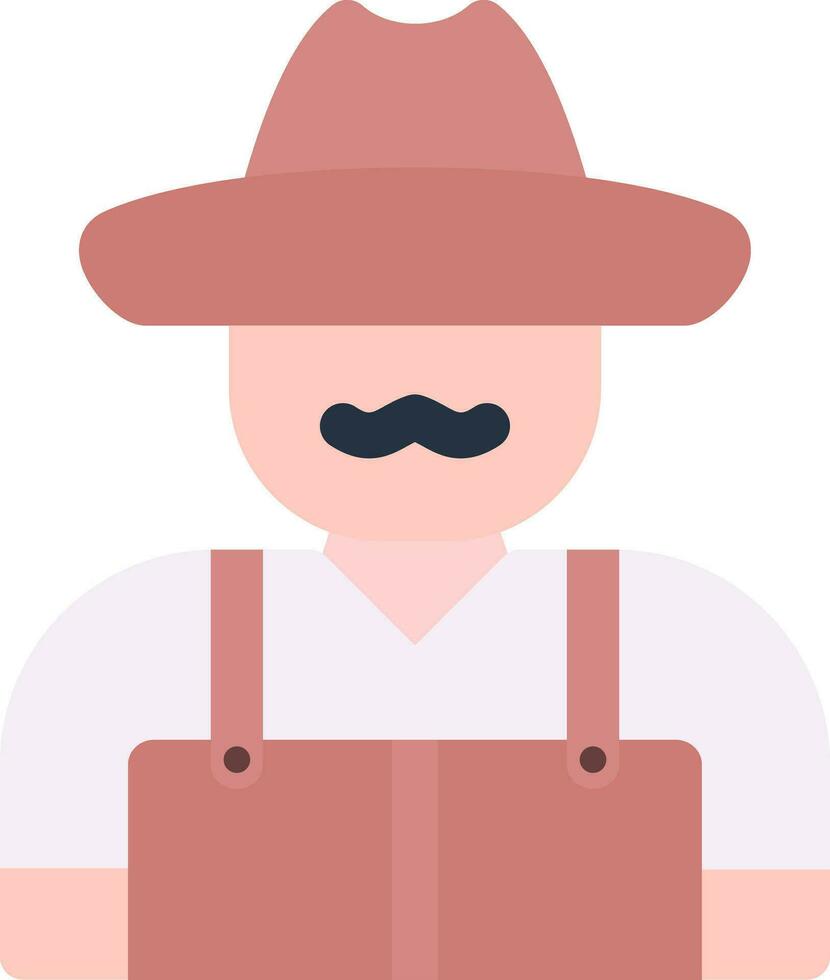 conception d'icône créative agriculteur vecteur