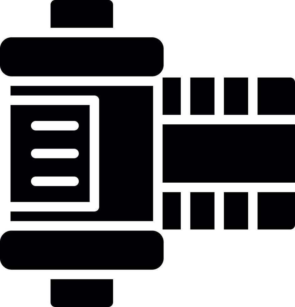 conception d'icône créative de rouleau de film vecteur