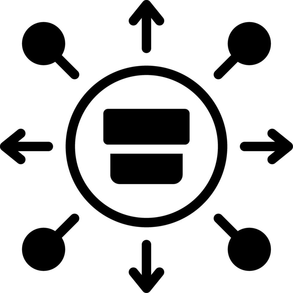 conception d'icône créative de distribution vecteur