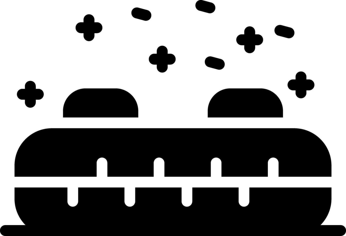 conception d'icône créative de traîneau gonflable vecteur