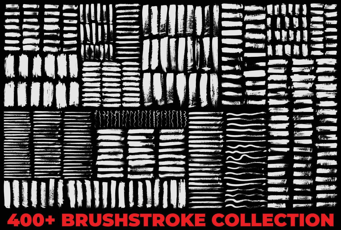 méga collection de vecteur main tiré brosse coups et taches. encre éclaboussures, grungy peint lignes, artistique conception éléments. vagues, cercles, Triangles. vecteur pinceau ensemble