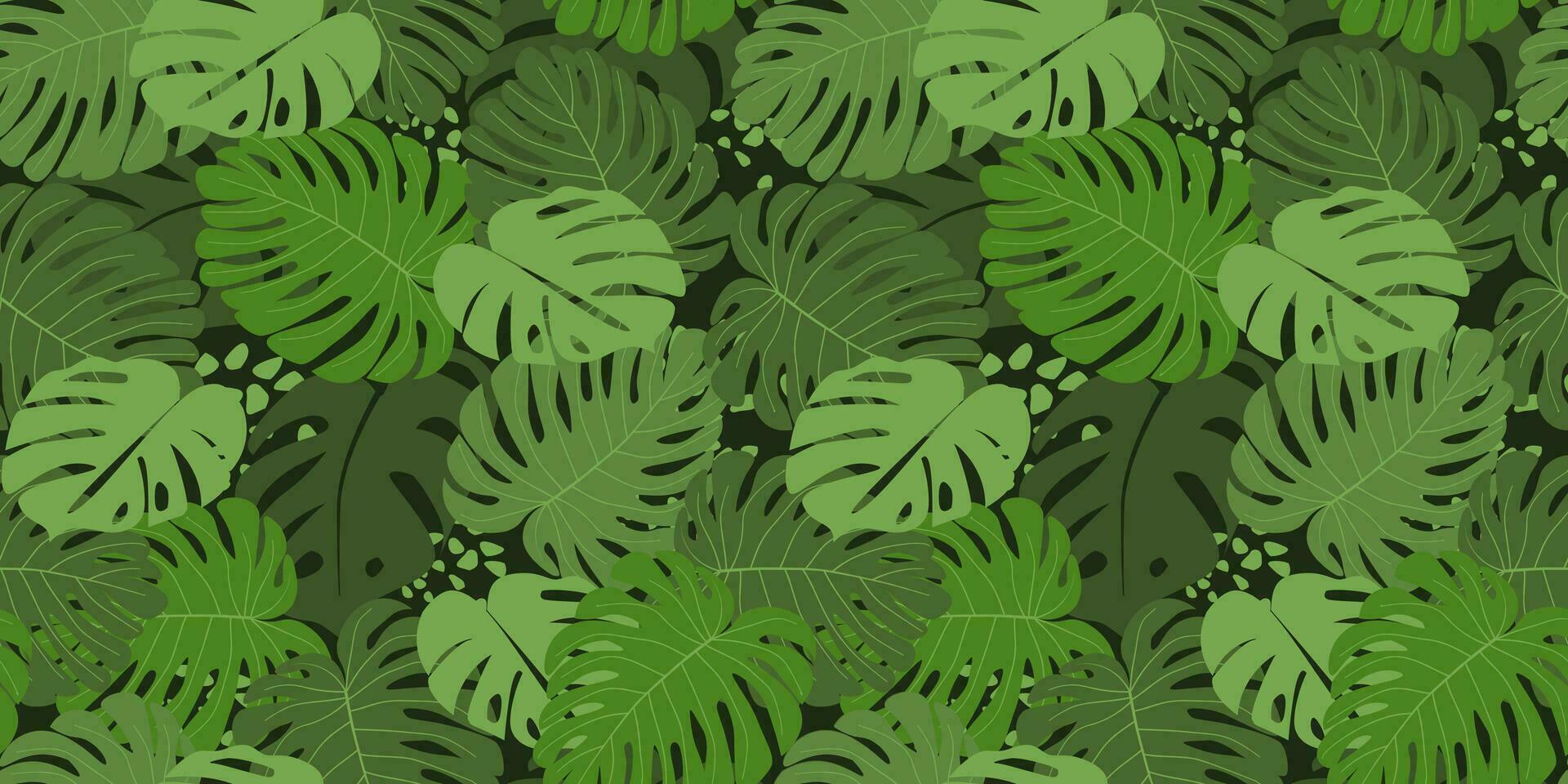 sans couture modèle avec abstrait monstera feuilles. floral Naturel tropical imprimer. vecteur graphique.