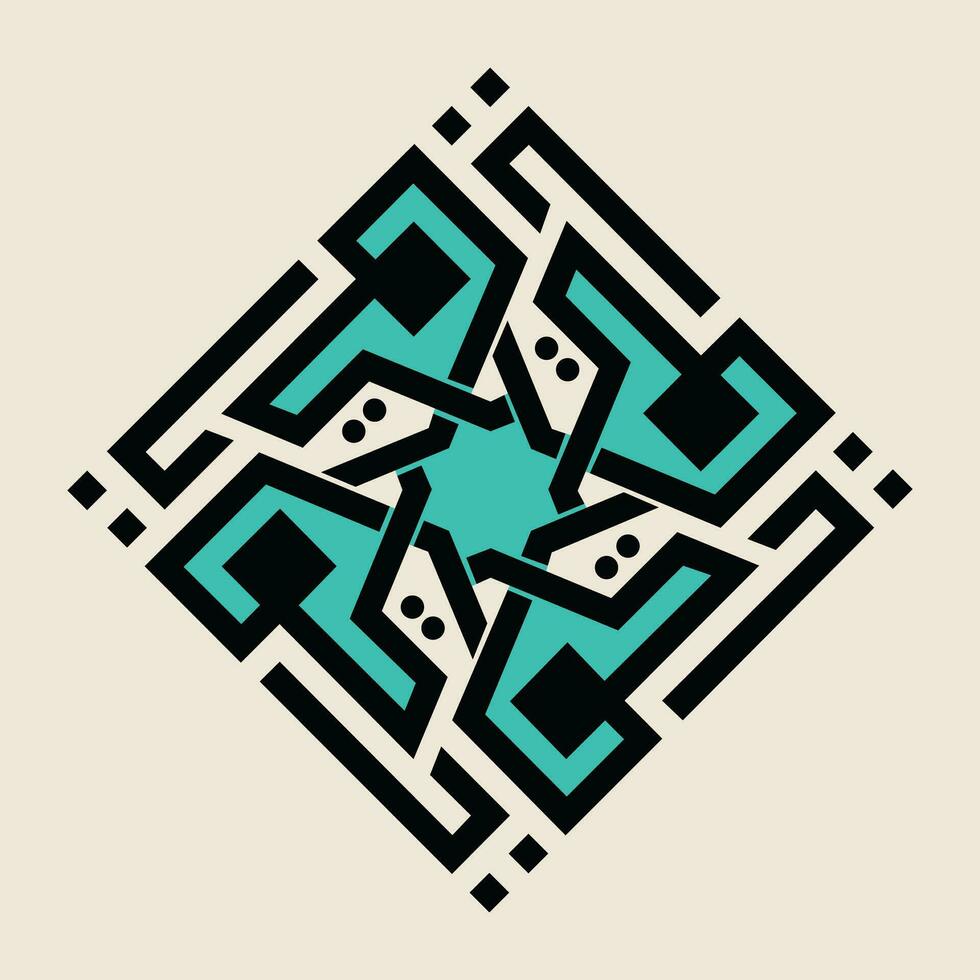 vecteur illustration de arabe géométrique ornement