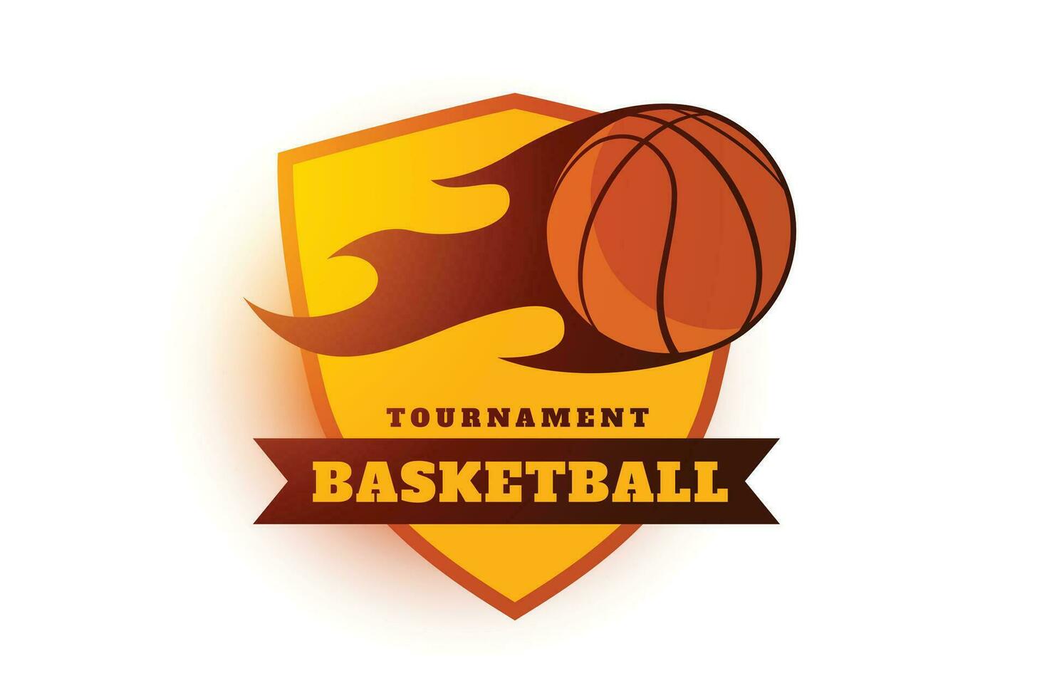 basketball tournoi étiquette conception symbole vecteur