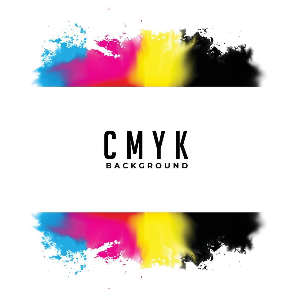 abstrait cmyk aquarelle éclabousser Contexte vecteur