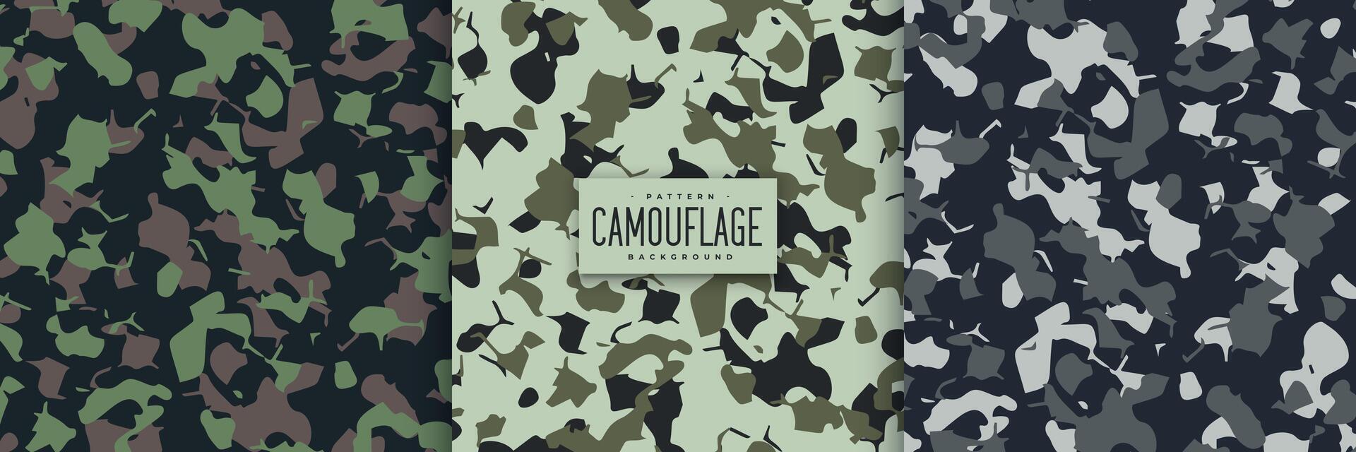 abstrait militaire camouflage modèle texture conception ensemble vecteur