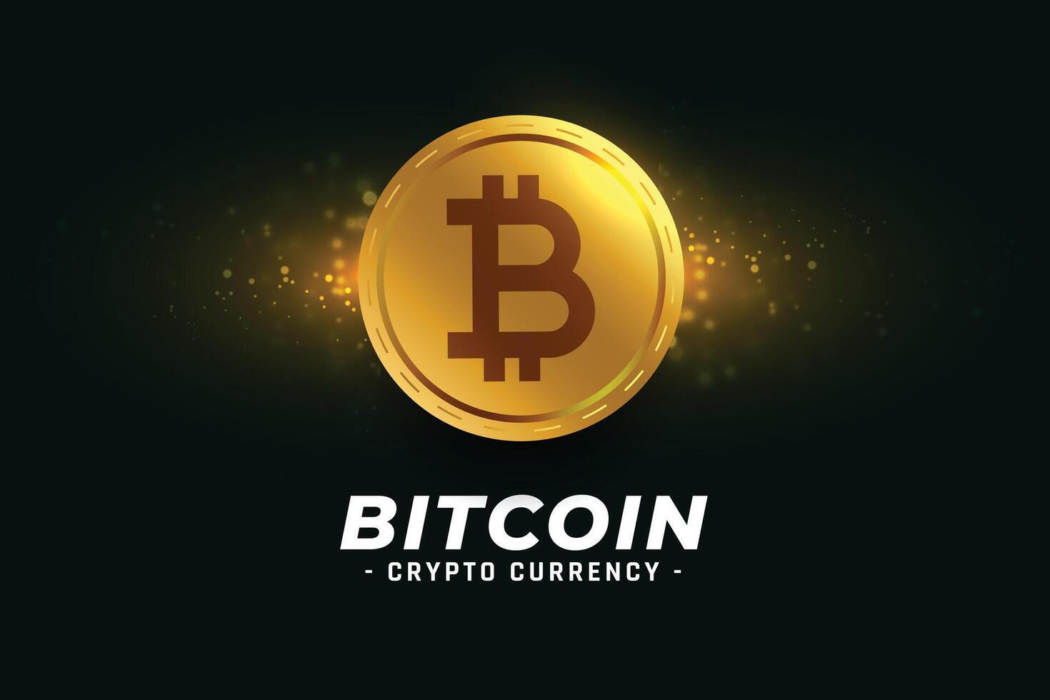 d'or bitcoin crypto-monnaie pièce de monnaie Contexte vecteur