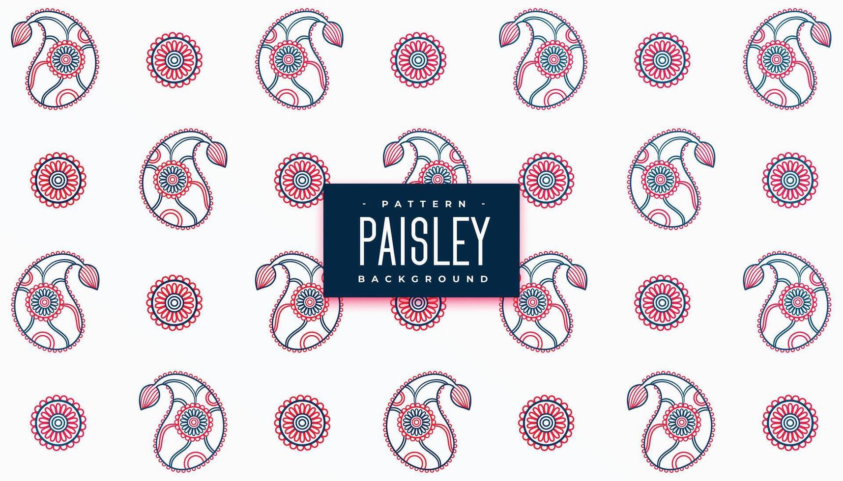 agréable couleurs paisley modèle sur blanc Contexte vecteur