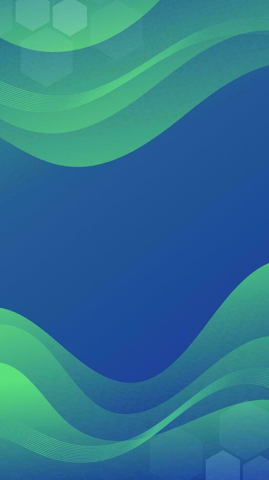 abstrait Contexte vert bleu Couleur avec ondulé lignes et dégradés est une polyvalent atout adapté pour divers conception projets tel comme sites Internet, présentations, impression matériaux, social médias des postes vecteur