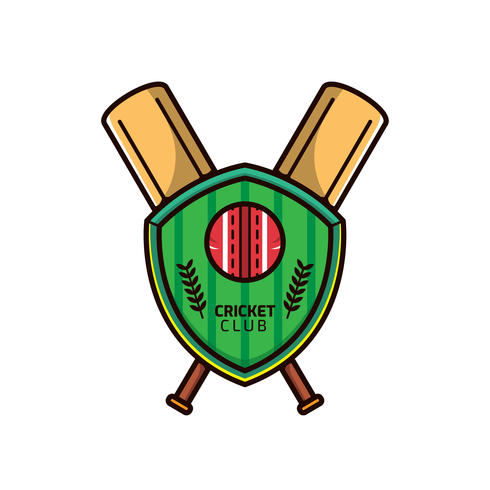 vecteur de logo de cricket