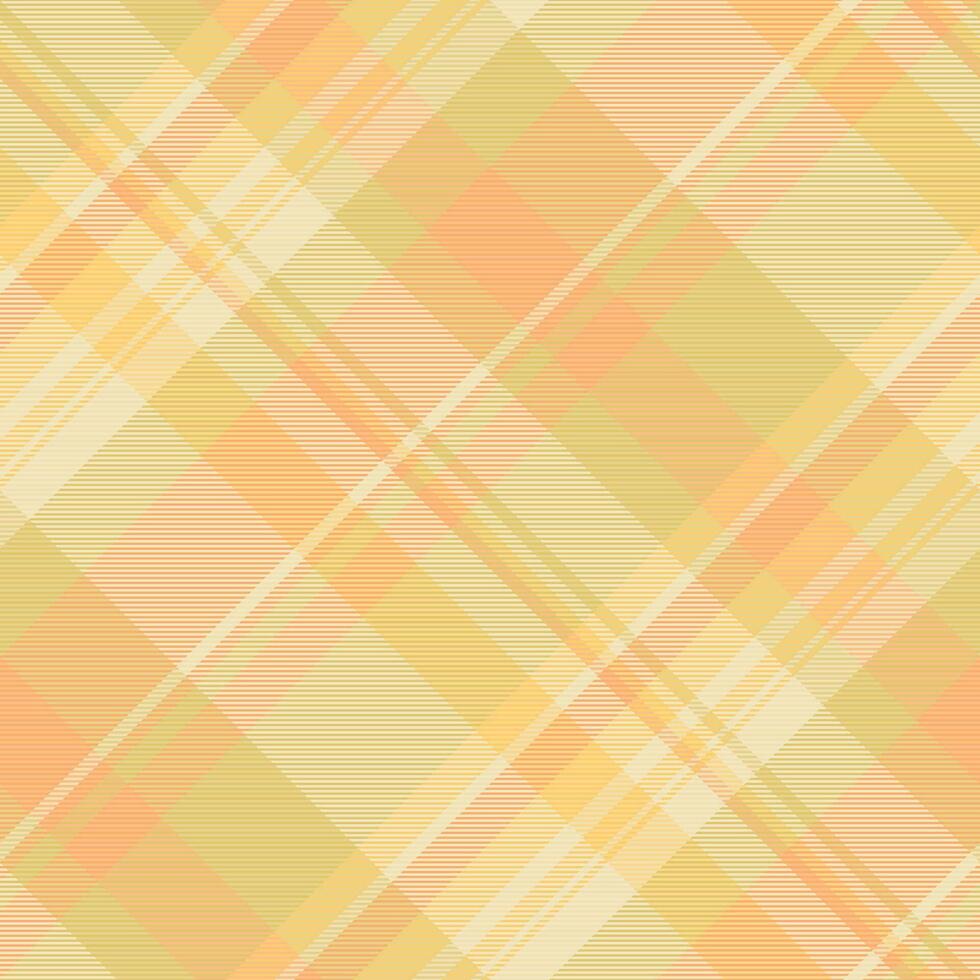 paisley Contexte plaid textile, nappe de table vecteur modèle vérifier. Publier sans couture texture en tissu tartan dans ambre et Orange couleurs.