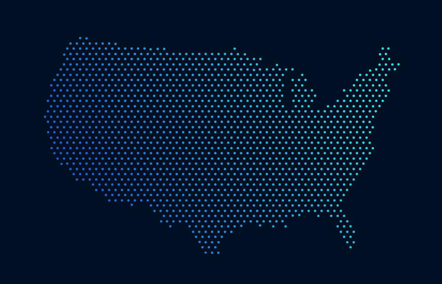 bleu Couleur point modèle vecteur illustration de uni États carte conception modèle. point américain drapeau vecteur illustration.