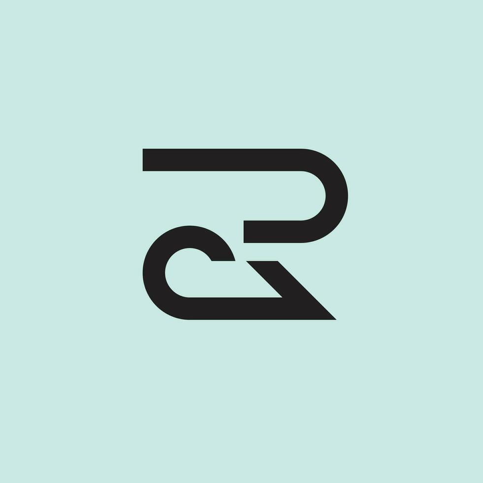 lettre r Créatif lettre logo modifiable vecteur. vecteur