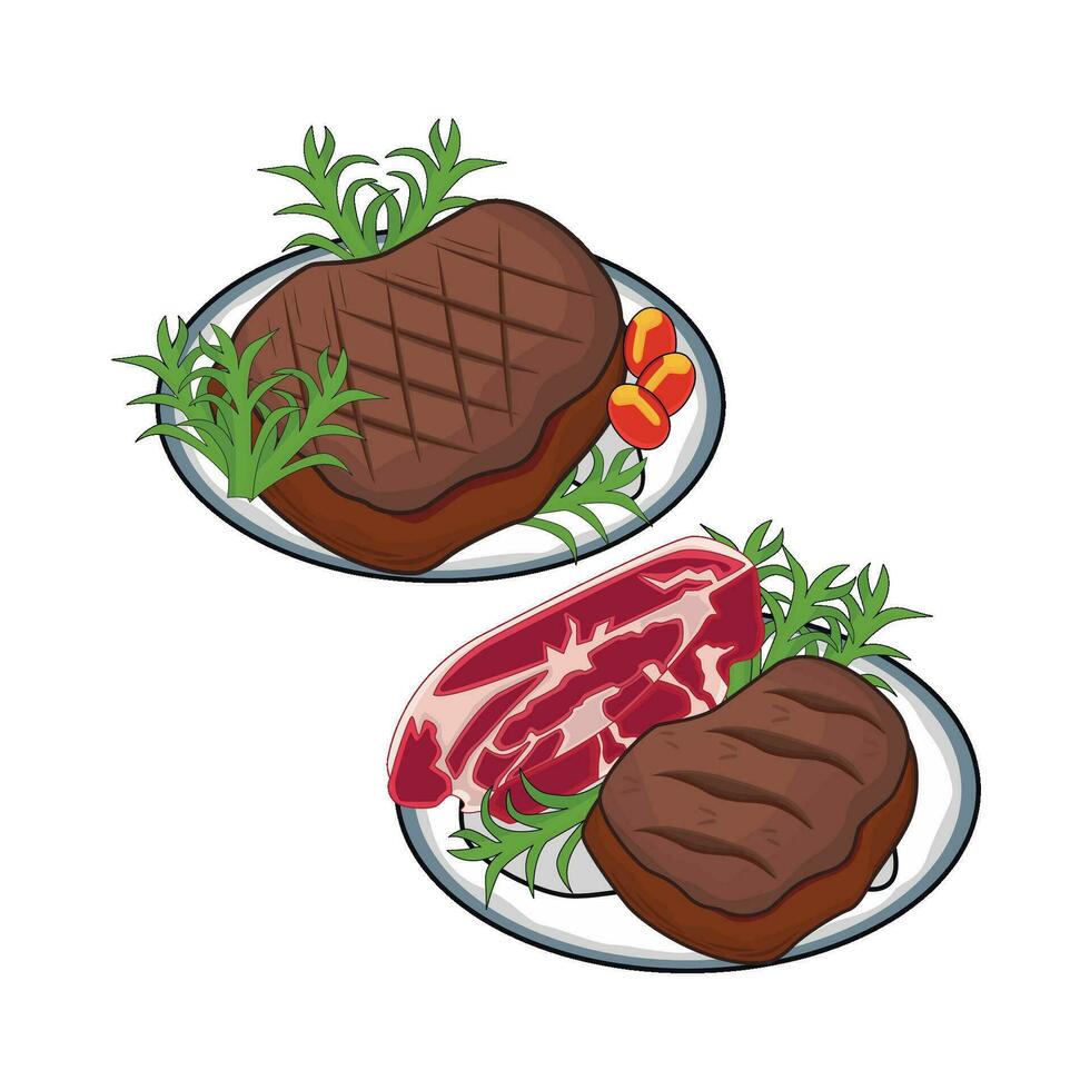 illustration de grillé Viande vecteur