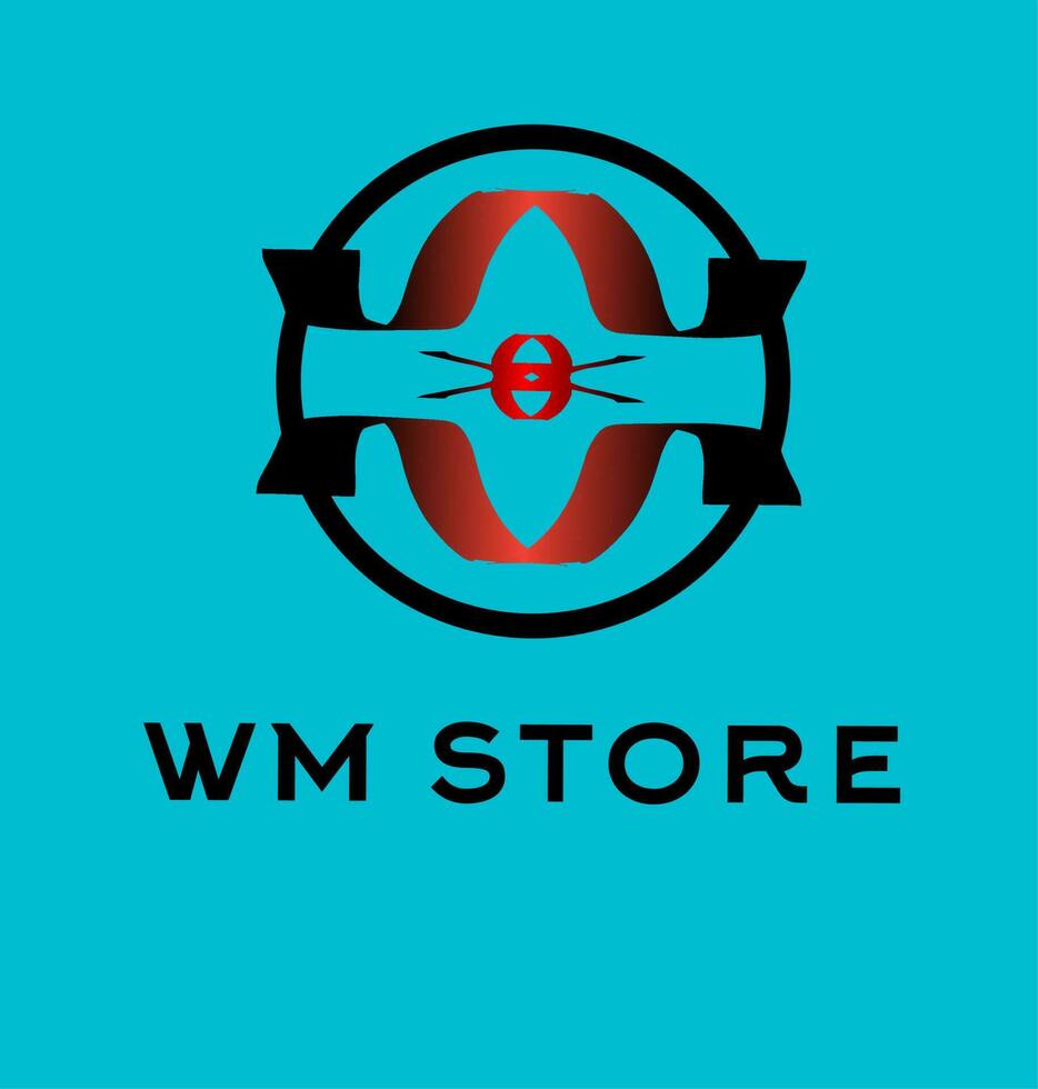 le logo pour wm boutique vecteur