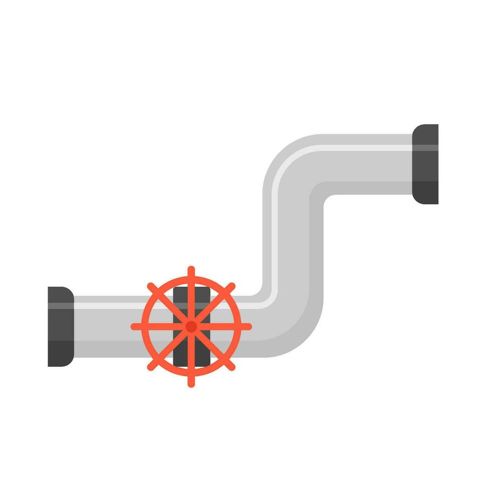 tuyau l'eau avec pilotage roue illustration vecteur