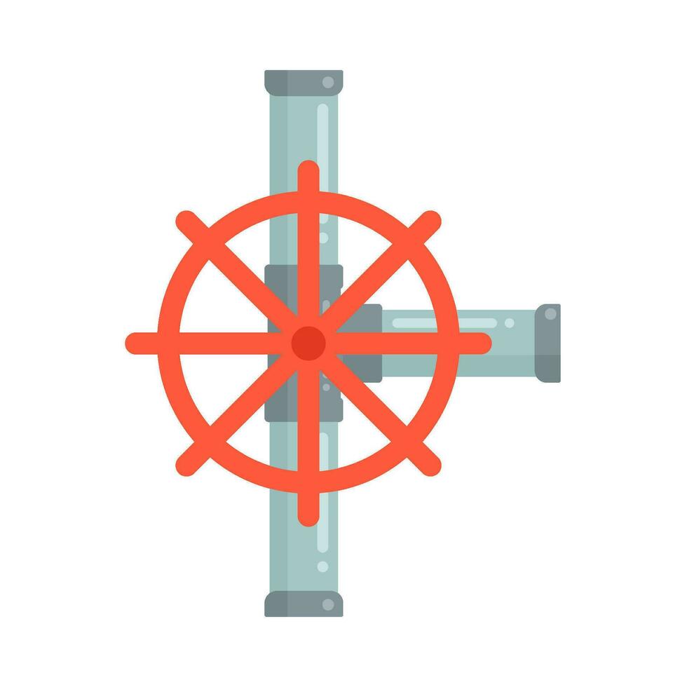 tuyau l'eau avec pilotage roue illustration vecteur