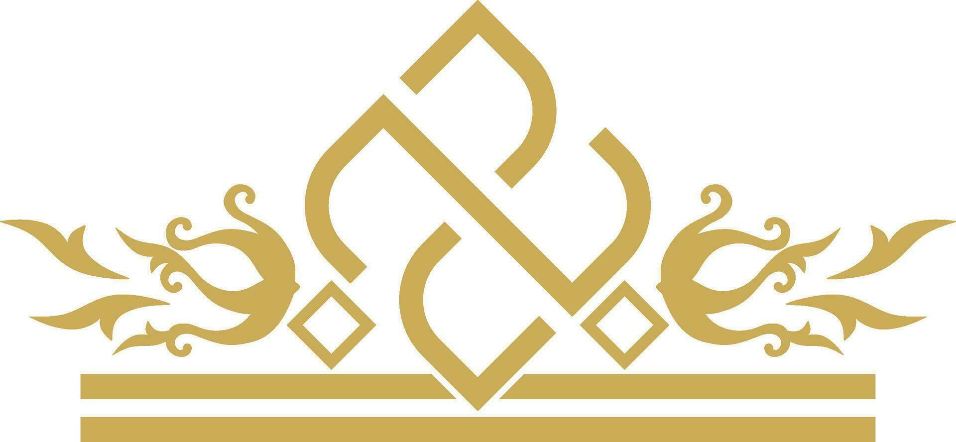 abstrait luxe mandala logo vecteur élément
