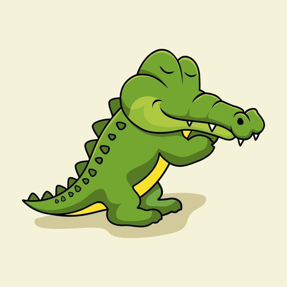 dessin animé crocodile dessin animé alligator vecteur