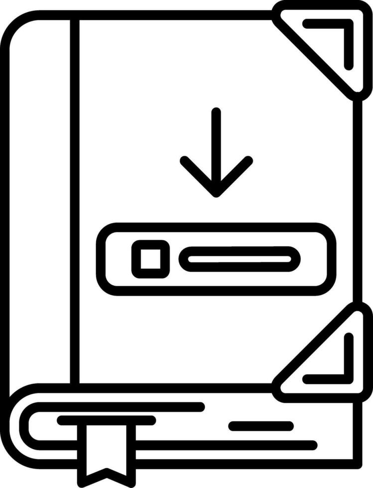 téléchargeable ligne icône vecteur