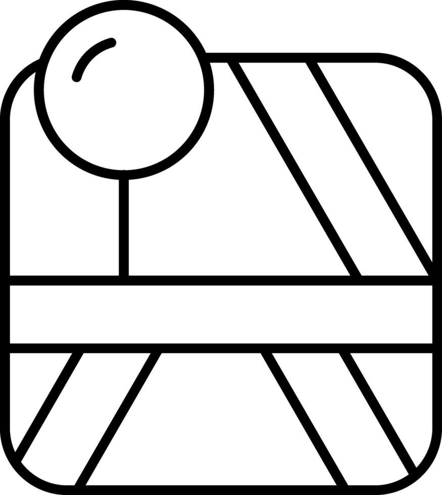 icône de ligne de broche vecteur