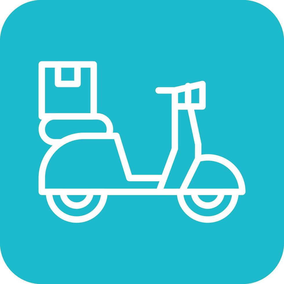 livraison bicyclette vecteur icône