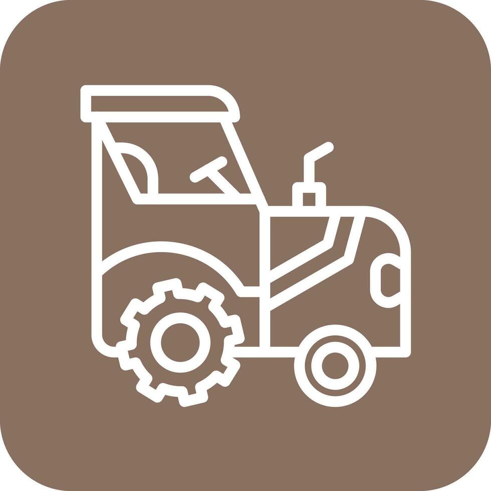 icône de vecteur de tracteur