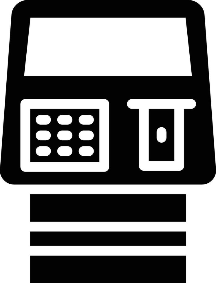 icône de vecteur de guichet automatique
