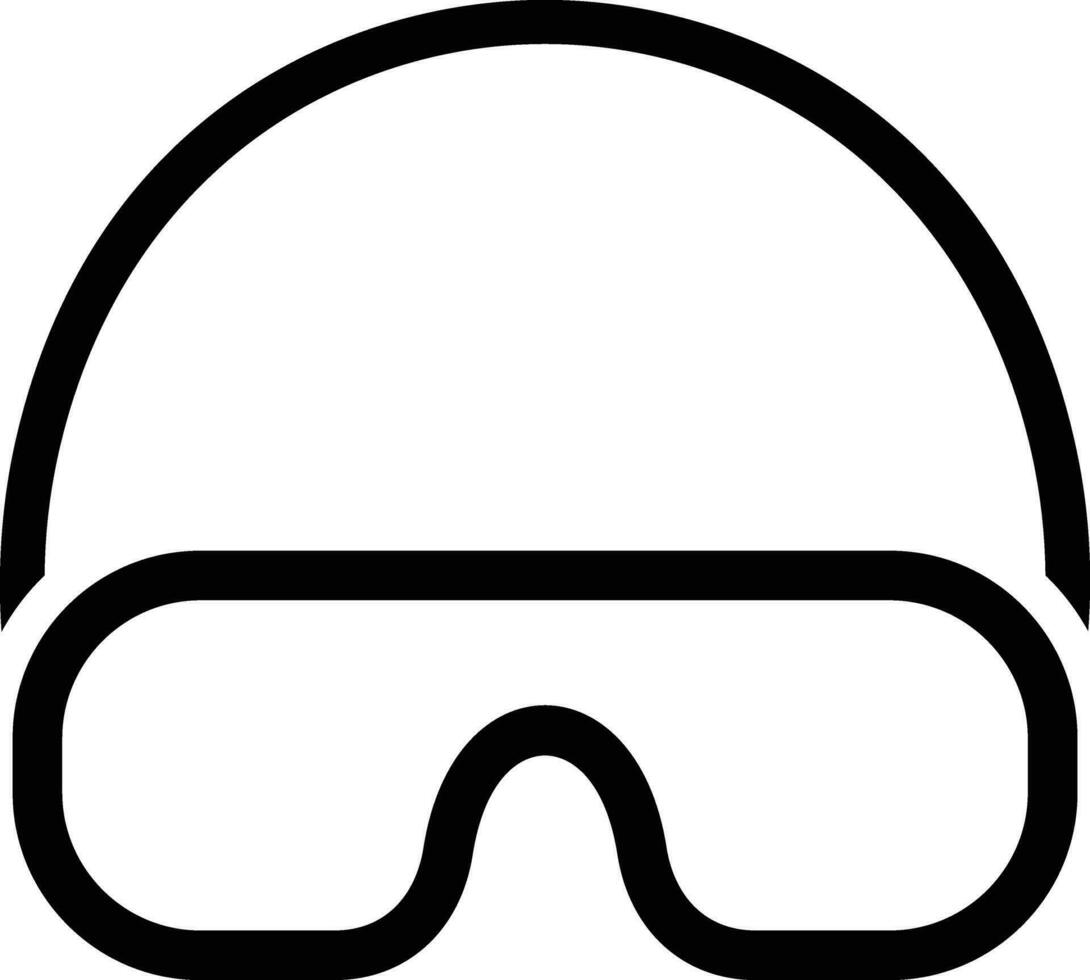 nager des lunettes vecteur icône