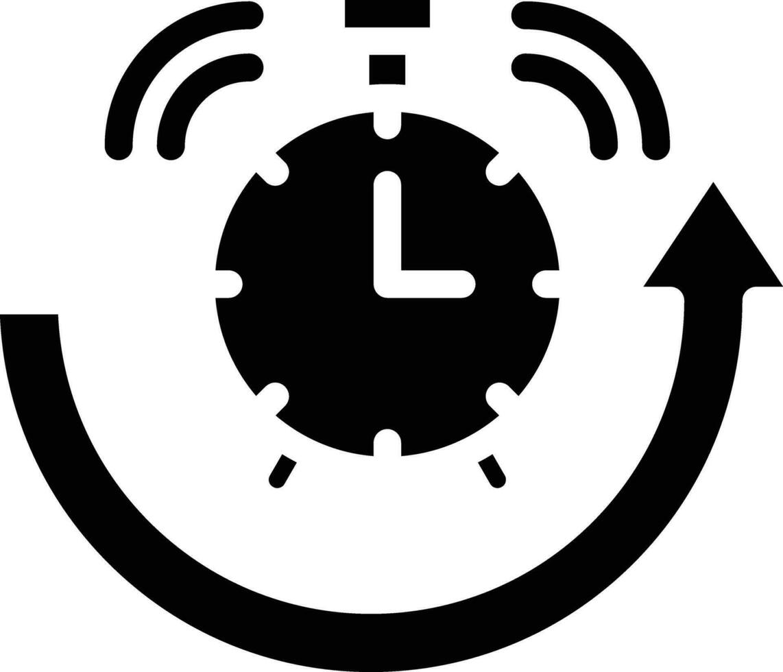 icône de vecteur de répétition d'alarme