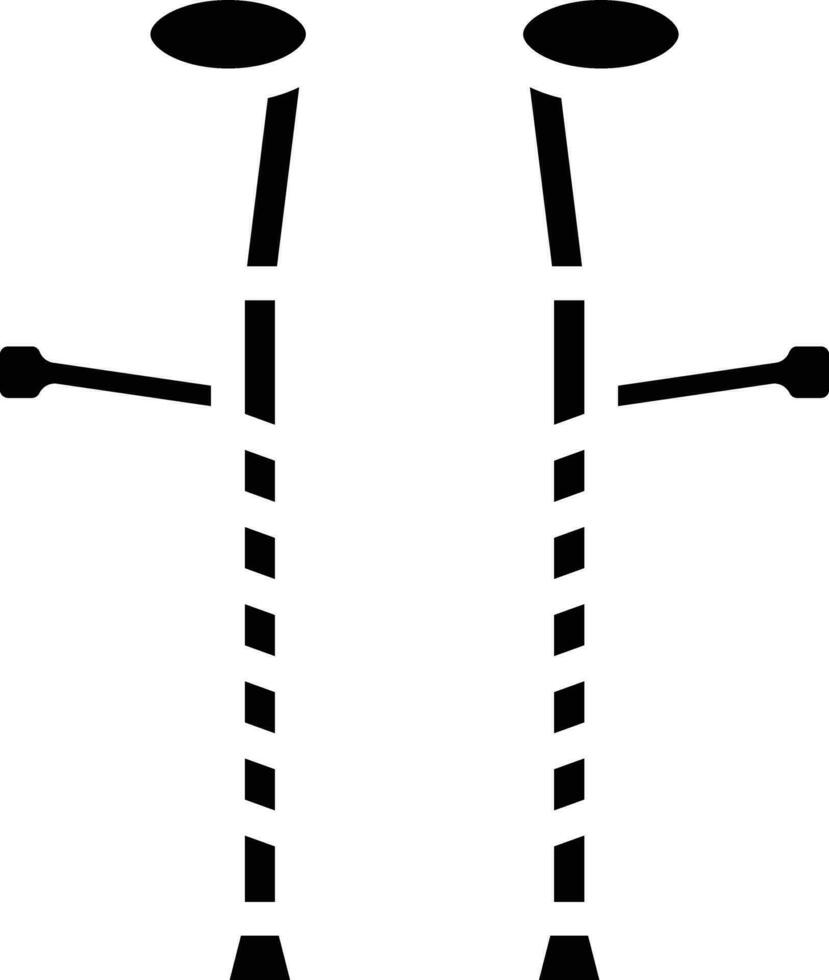 icône de vecteur de béquilles