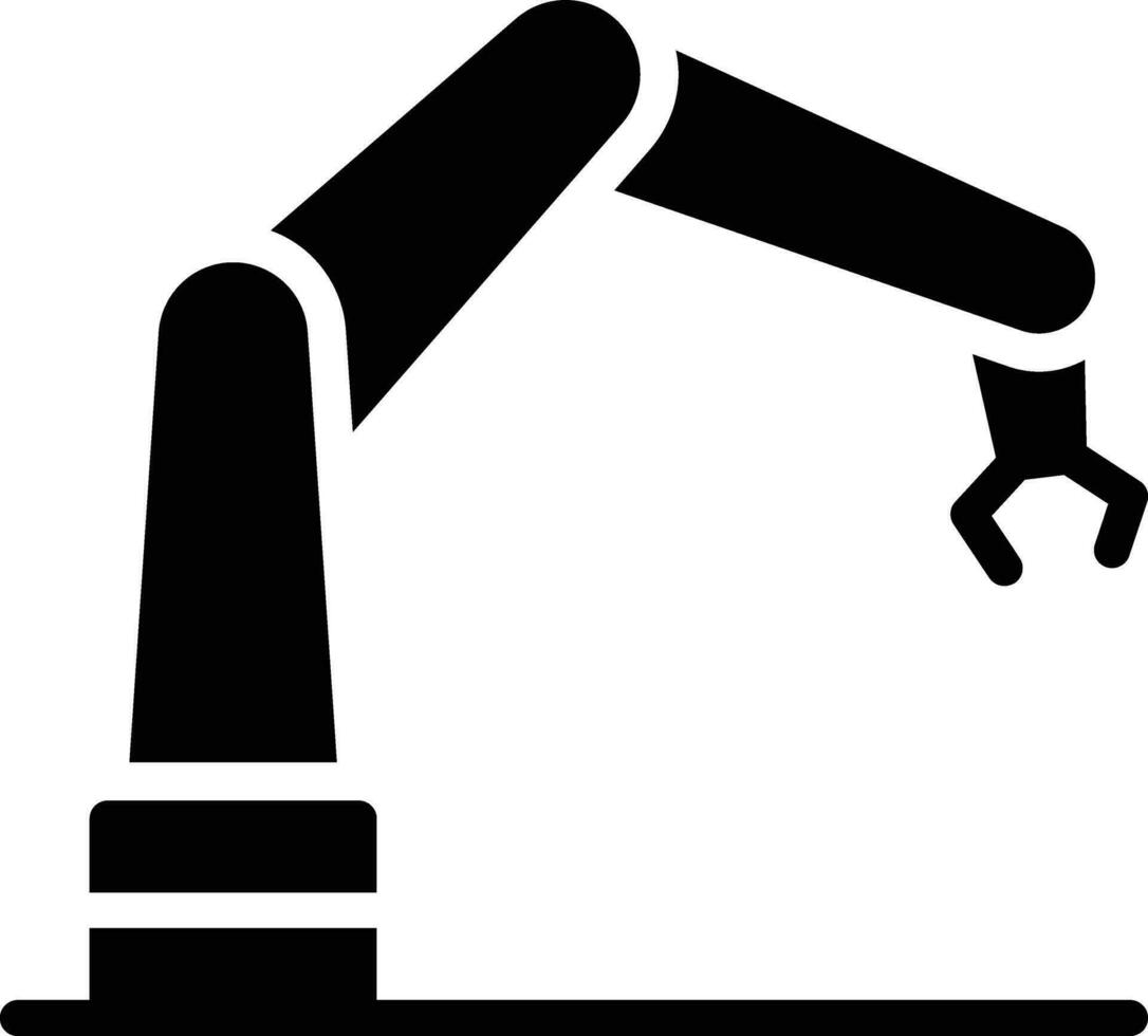 icône de vecteur de bras robotique