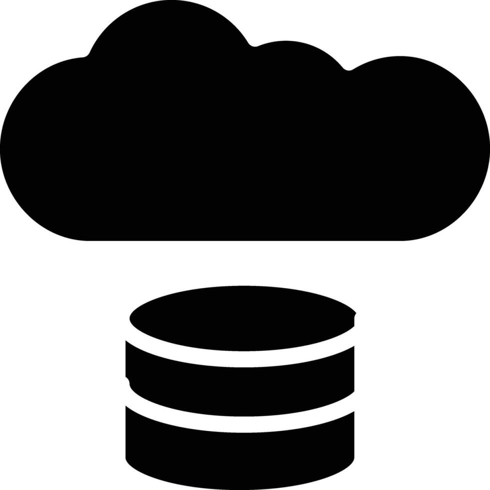 icône de vecteur de stockage en nuage