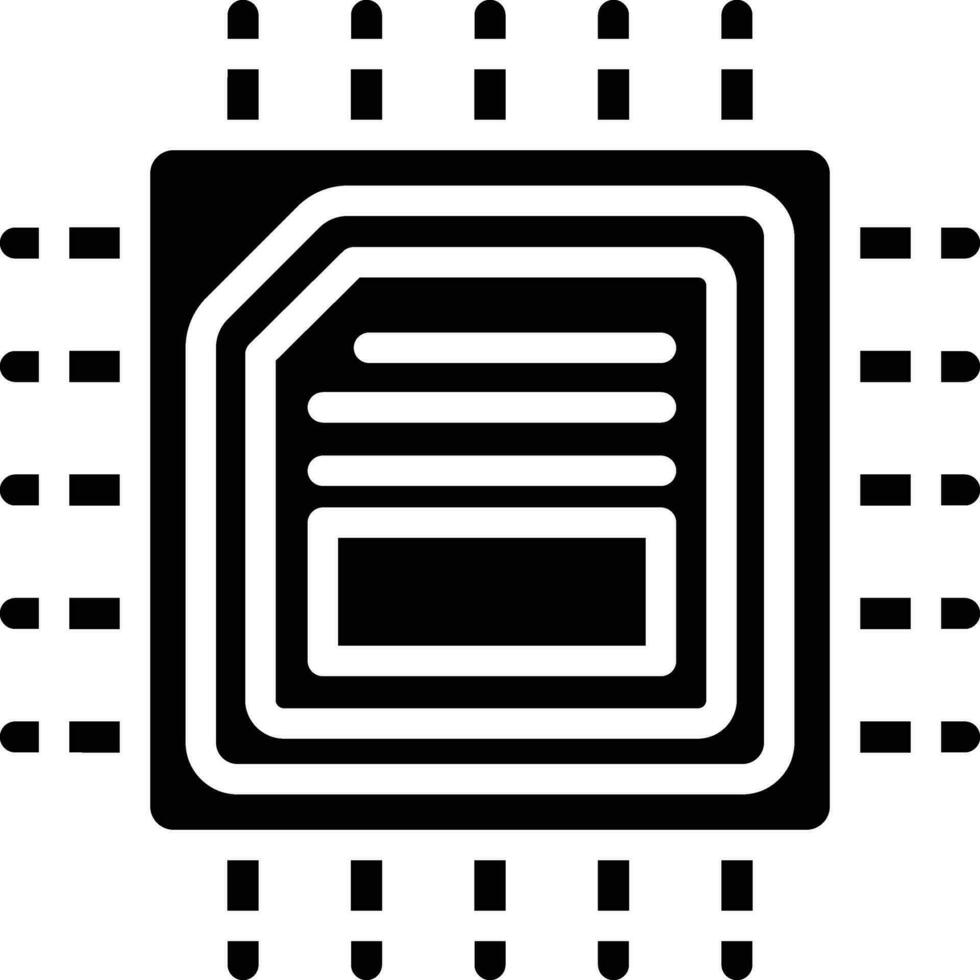 CPU processeur vecteur icône