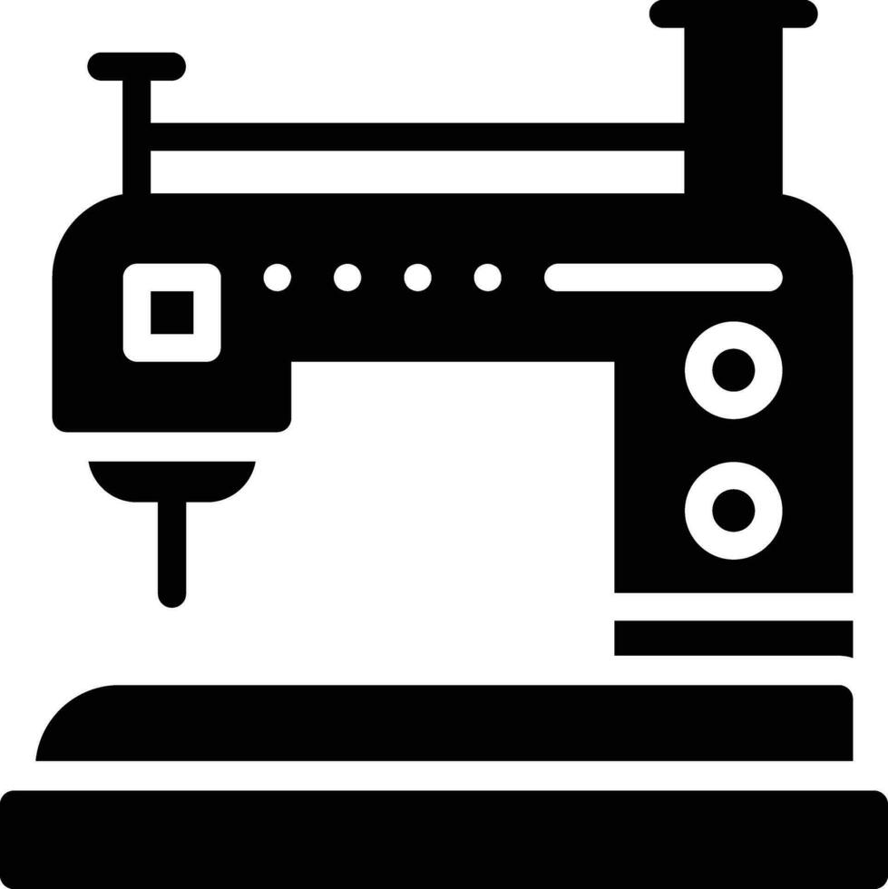 icône de vecteur de machine à coudre